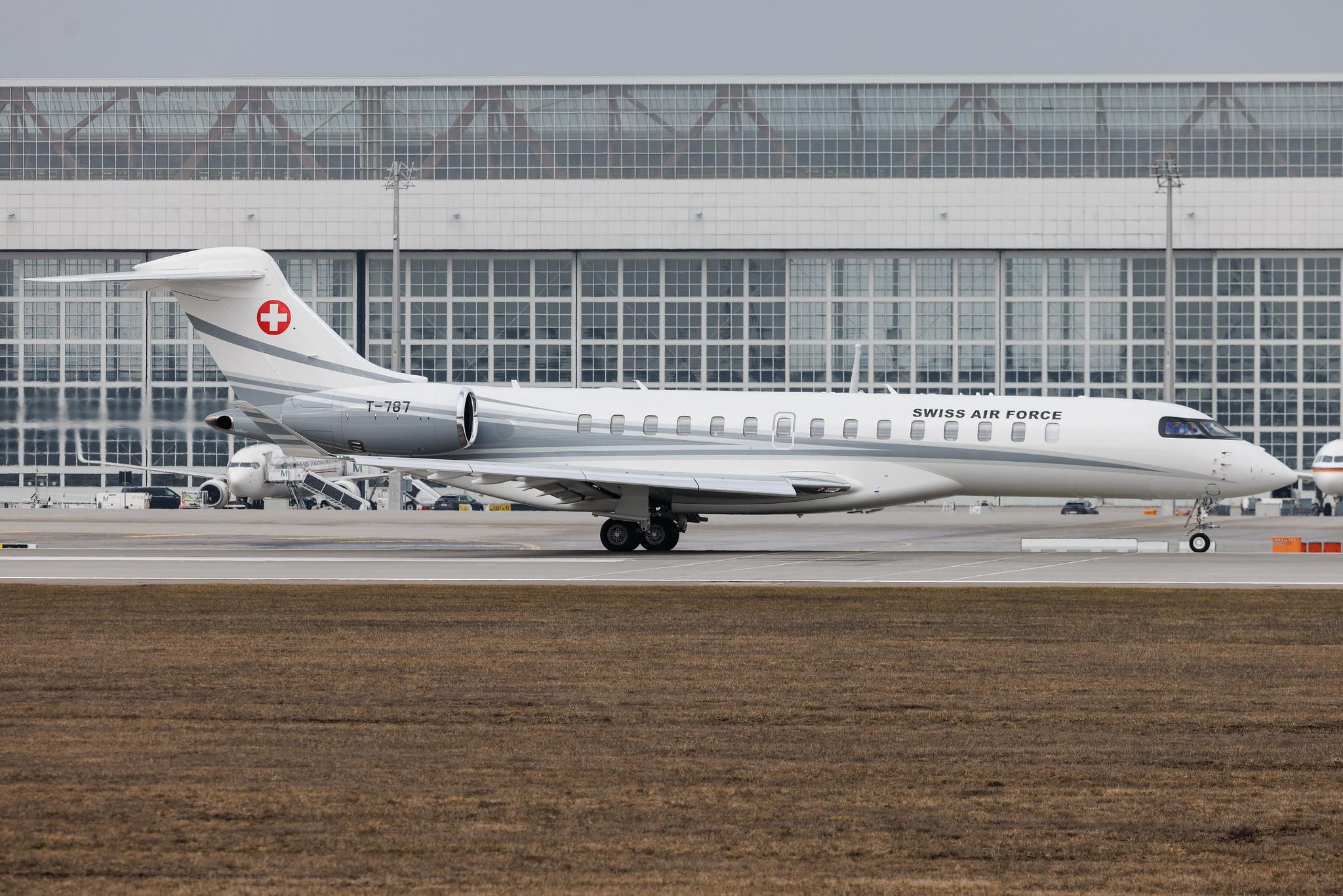 Munich Airport: Switzerland - Air Force (SUI) | Bombardier Global 7500 GL7T | T-787 | MSN 70208