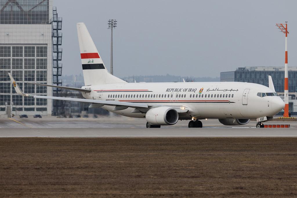 Munich Airport: Iraqi Airways (IA / IAW) | Boeing 737-81Z B738 | YI-ASF | MSN 40105