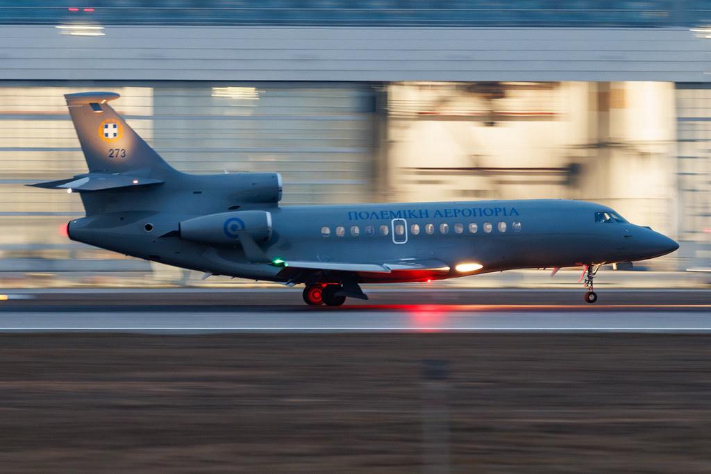 Munich Airport: Hellenic Air Force (/ HAF) | Dassault Falcoan 7X FA7X | 273 | MSN 273
