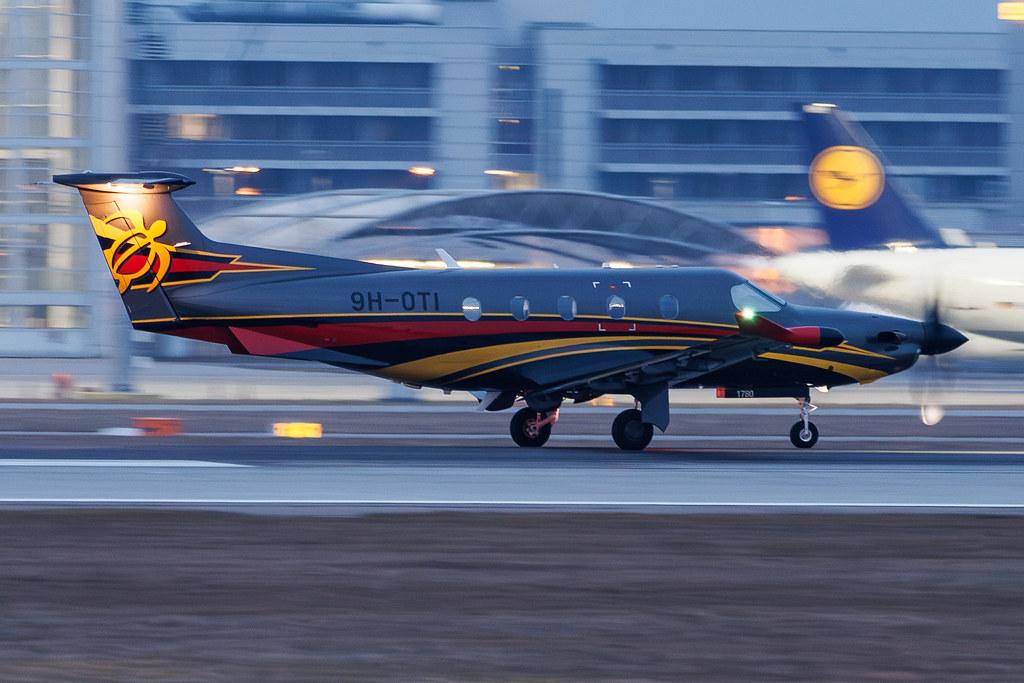 Munich Airport: Private owner | Pilatus PC-12 PC12 | 9H-OTI | MSN 1780