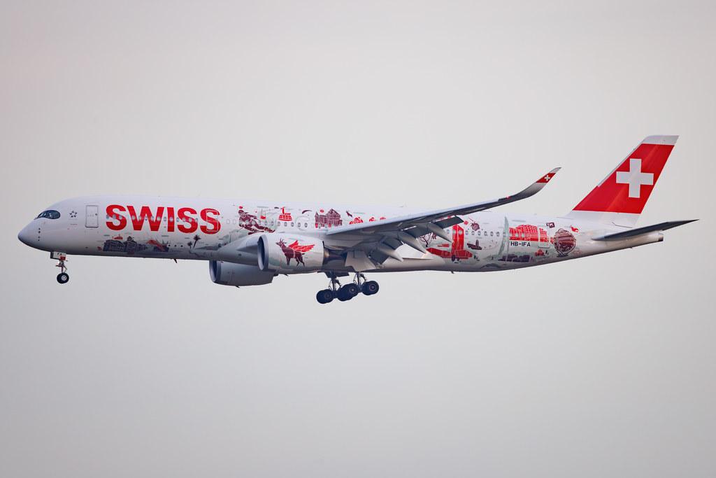 Hannover Airport: Swiss (LX / SWR) | Livery: Wanderlust Livery | Airbus A350-941 A359 | HB-IFA | MSN 737
