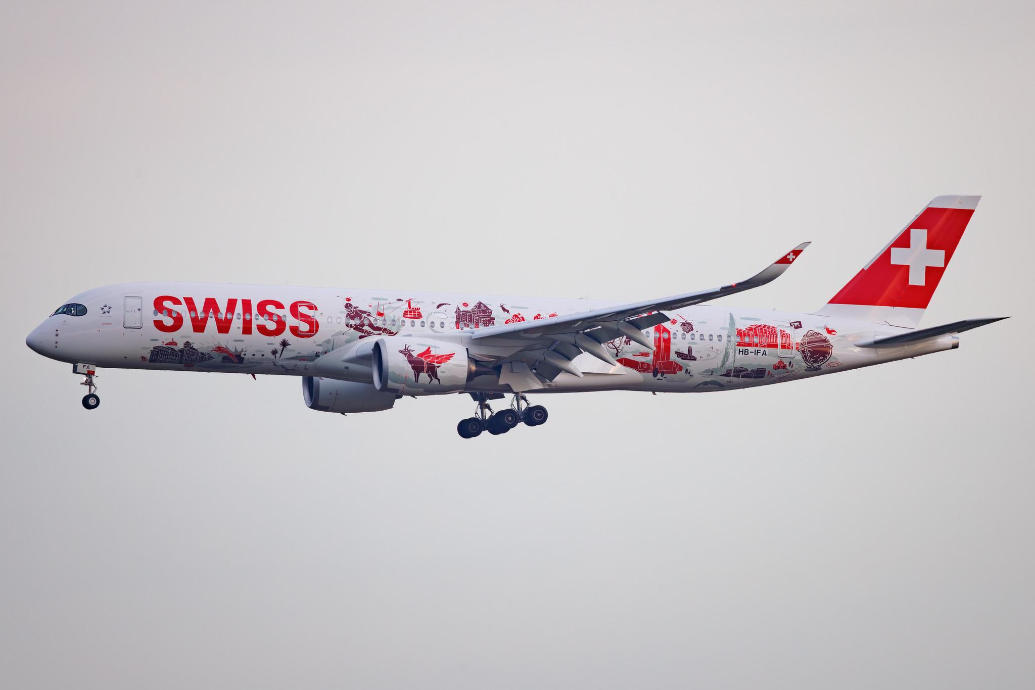 Hannover Airport: Swiss (LX / SWR) | Livery: Wanderlust Livery | Airbus A350-941 A359 | HB-IFA | MSN 737