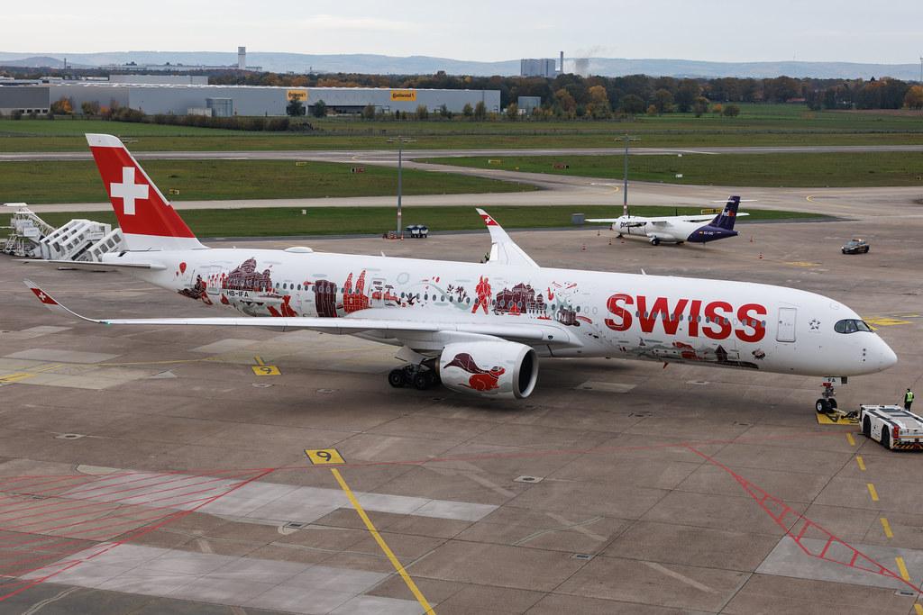 Hannover Airport: Swiss (LX / SWR) | Livery: Wanderlust Livery | Airbus A350-941 A359 | HB-IFA | MSN 737