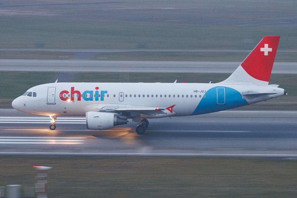 Flughafen Zürich: Chair Airlines (GM / GSW) | Airbus A319-112 A319 | HB-JOJ | MSN 3024