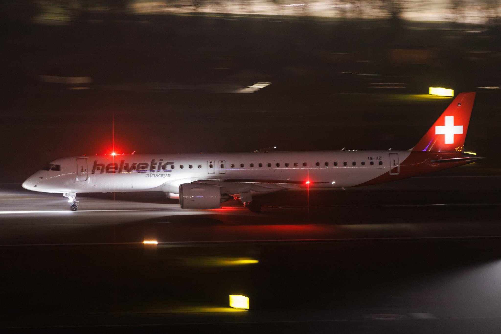 Flughafen Zürich: Helvetic Airways (2L / OAW) | Embraer E195-E2 E295 | HB-AZI | MSN 19020055