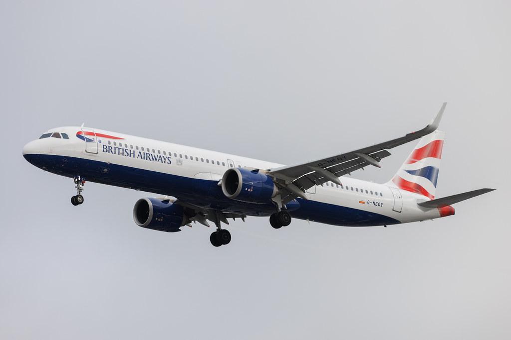 London Heathrow: British Airways (BA / BAW) | Airbus A321-251NX A21N | G-NEOY | MSN 9209