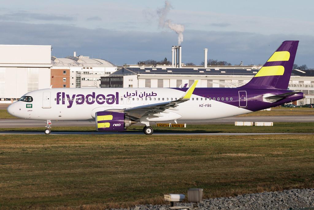 Hamburg Finkenwerder: flyadeal (F3 / FAD) | Airbus A320-251N A20N | HZ-FBS | MSN 12848