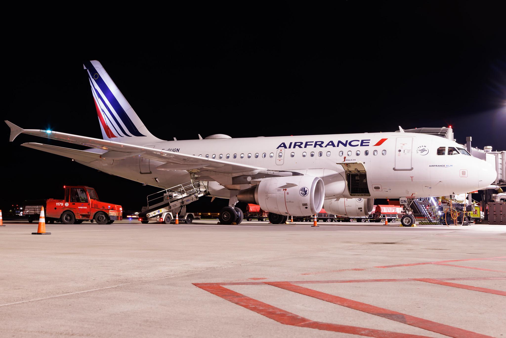 Hamburg Airport: Air France (AF / AFR) | Airbus A318-111 A318 | F-GUGN | MSN 2918