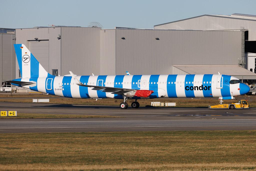 Hamburg Finkenwerder: Condor (DE / CFG) | Airbus A321-271NX A21N | D-AYAX | D-ANLC | MSN 12990