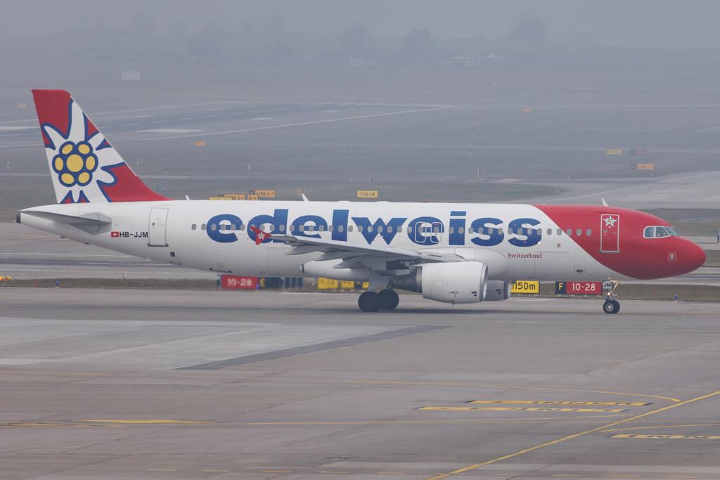 Flughafen Zürich: Edelweiss Air (WK / EDW) | Airbus A320-214 A320 | HB-JJM | MSN 2627