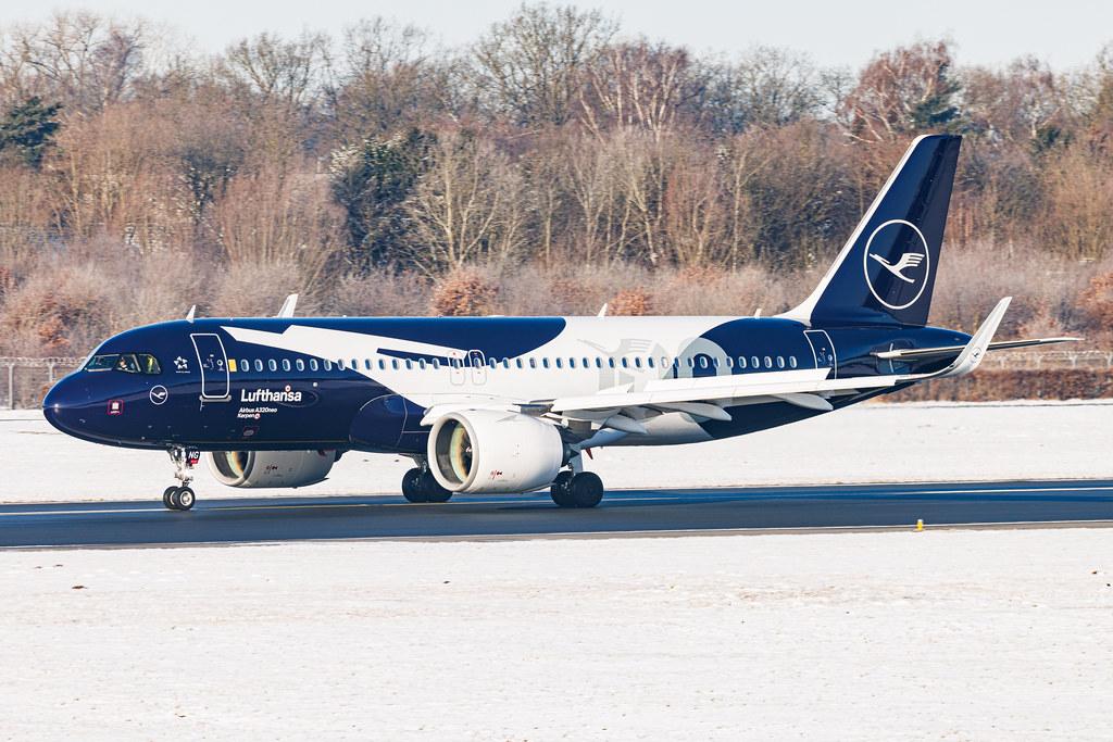 Hamburg Airport: Lufthansa (LH / DLH) | Livery: 100th Anniversary Livery | Airbus A320-271N A20N | D-AING | MSN 7588
