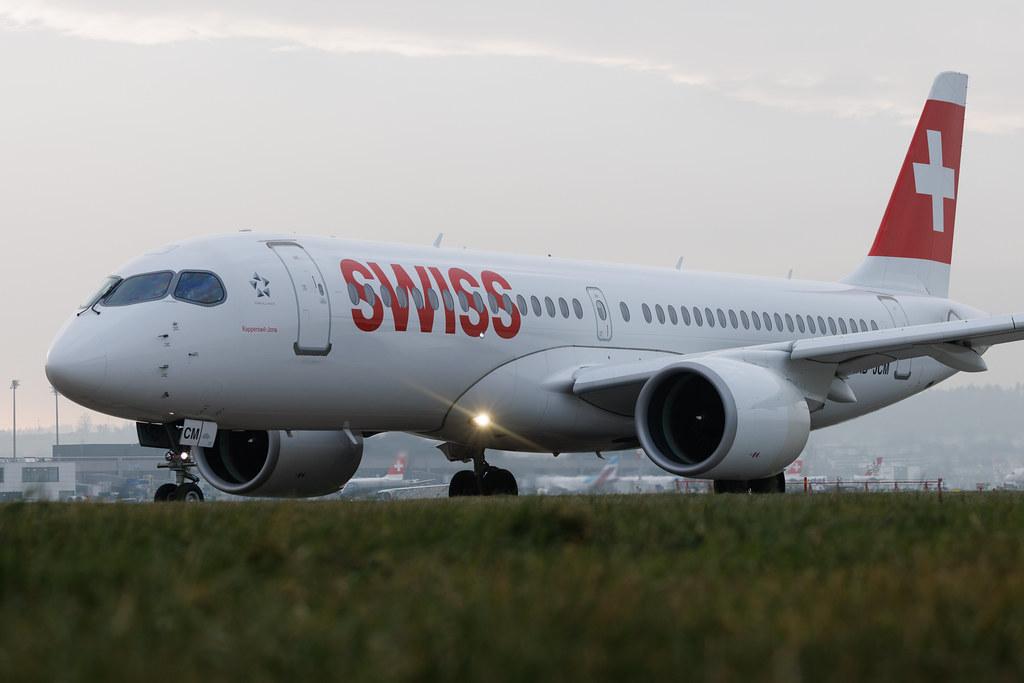 Flughafen Zürich: Swiss (LX / SWR) | Airbus A220-300 BCS3 | HB-JCM | MSN 55030