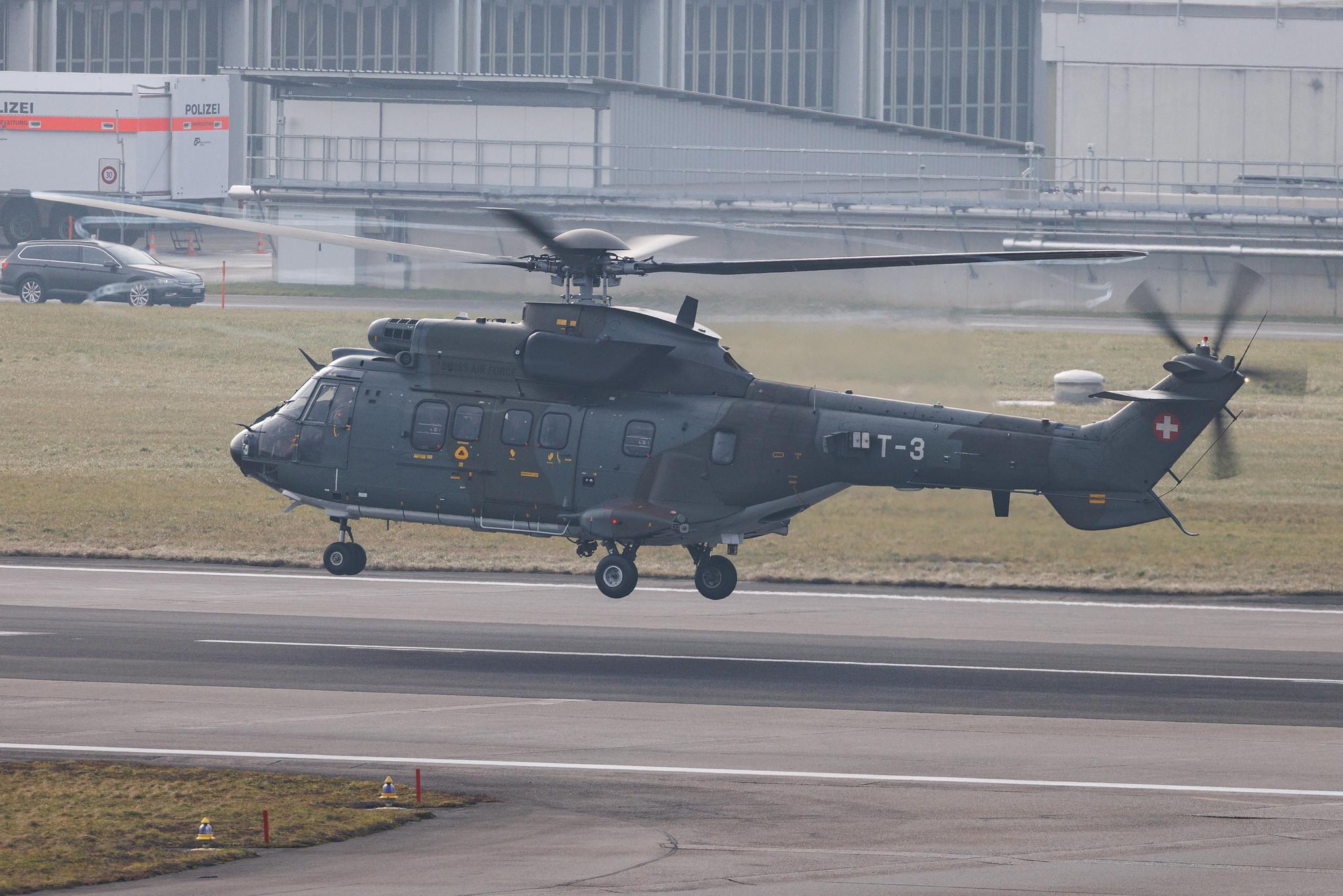 Flughafen Zürich: Swiss Air Force (/ SUI) | Eurocopter AS 532 Cougar AS32 | T-340 | MSN 2554