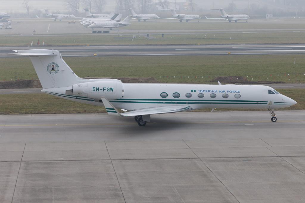 Flughafen Zürich: Nigeria - Air Force (NGR) | Gulfstream G550 GLF5 | 5N-FGW | MSN 5310