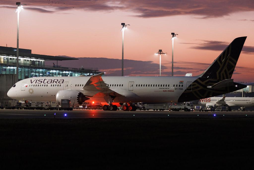 Flughafen Zürich: Air India (AI / AIC) | Boeing 787-9 Dreamliner B789 | VT-TSO | MSN 66530