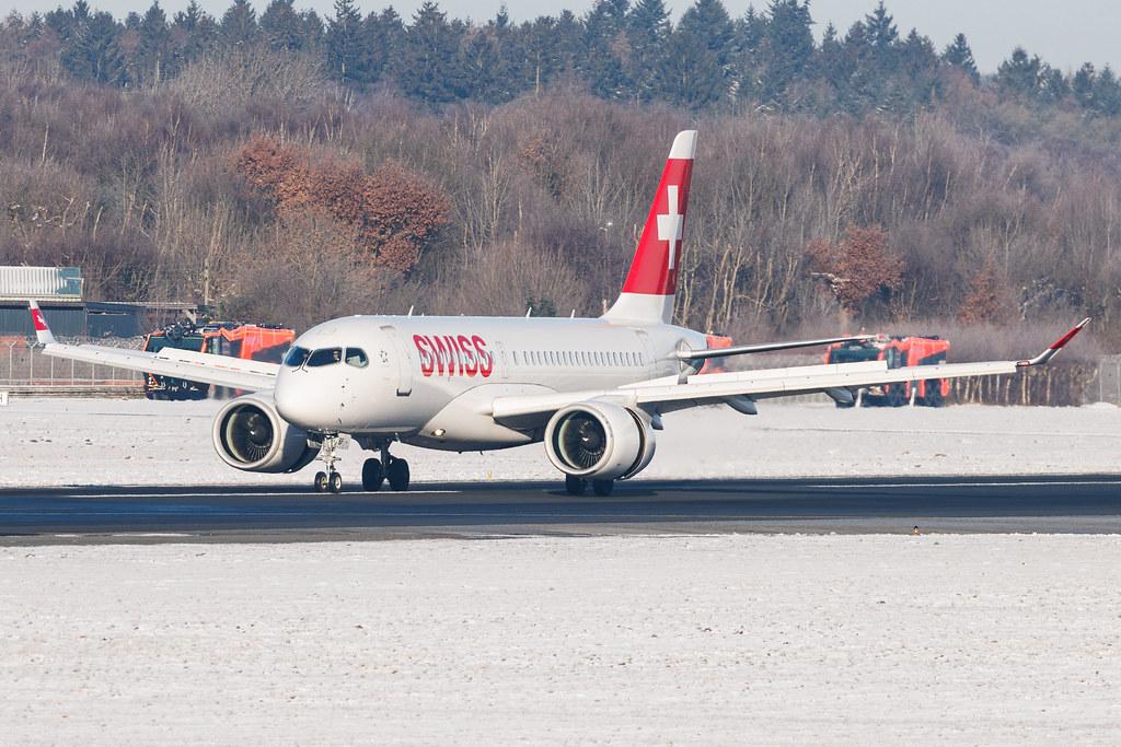Hamburg Airport: Swiss (LX / SWR) | Airbus A220-100 BCS1 | HB-JBF | MSN 50015