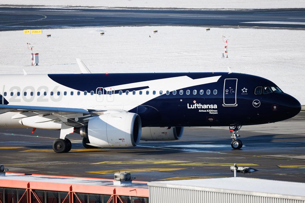 Hamburg Airport: Lufthansa (LH / DLH) | Livery: 100th Anniversary Livery | Airbus A320-271N A20N | D-AING | MSN 7588