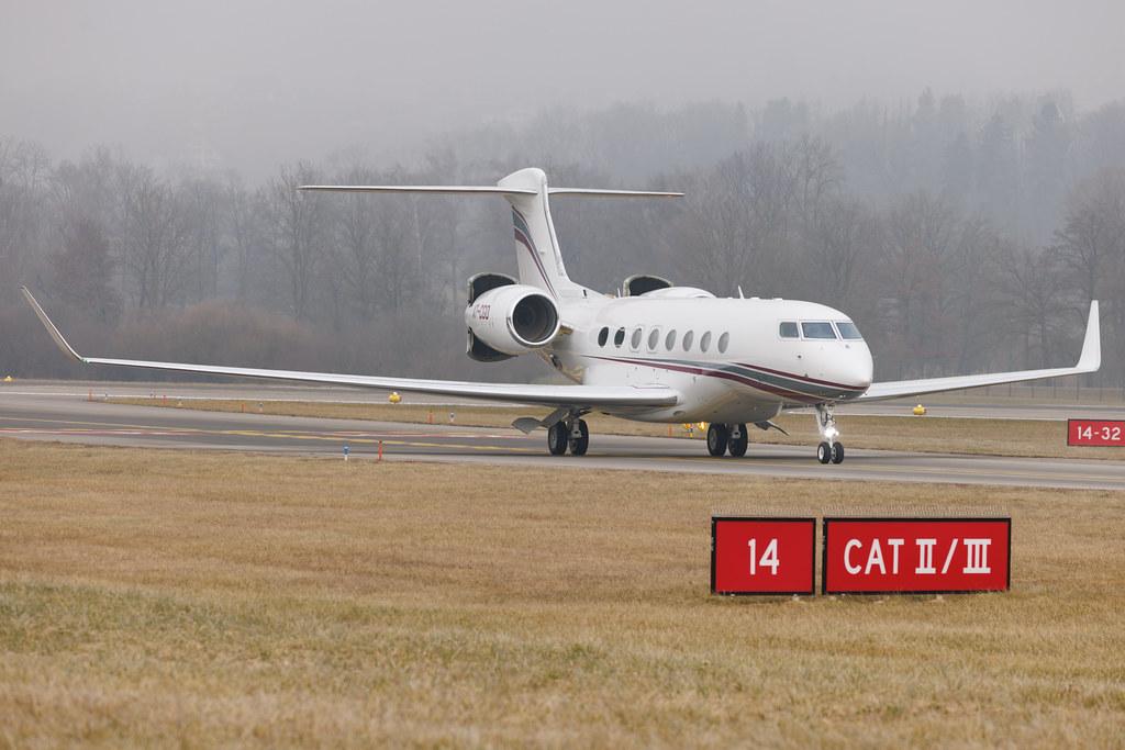 Flughafen Zürich: Qatar Executive (QE / QQE) | Gulfstream G650ER GLF6 | A7-CGO | MSN 6497