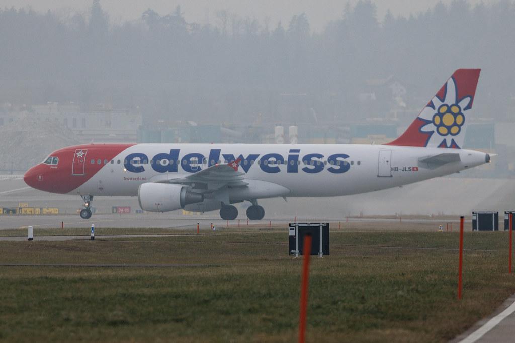 Flughafen Zürich: Edelweiss Air (WK / EDW) | Airbus A320-214 A320 | HB-JLS | MSN 5069