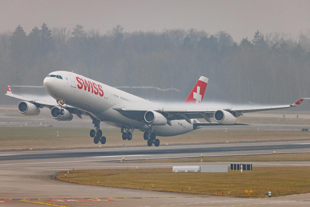 Flughafen Zürich: Swiss (LX / SWR) | Airbus A340-313 A343 | HB-JMB | MSN 0545