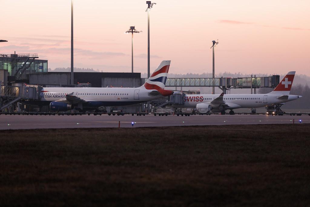 Flughafen Zürich: British Airways (BA / BAW) | Airbus A320-232 A320 | G-EUUV | MSN 3468