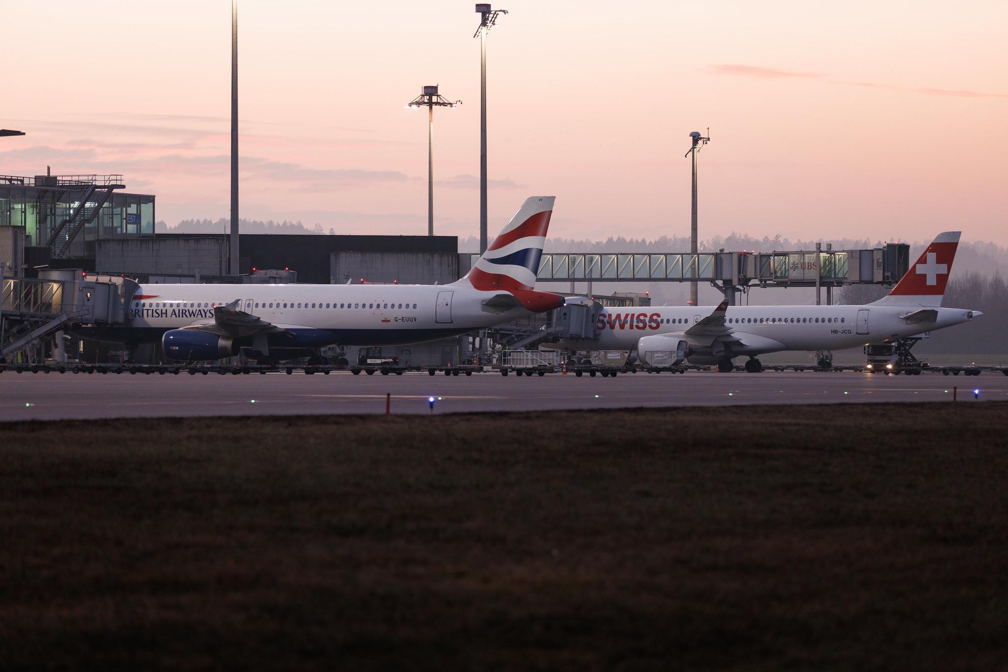Flughafen Zürich: British Airways (BA / BAW) | Airbus A320-232 A320 | G-EUUV | MSN 3468