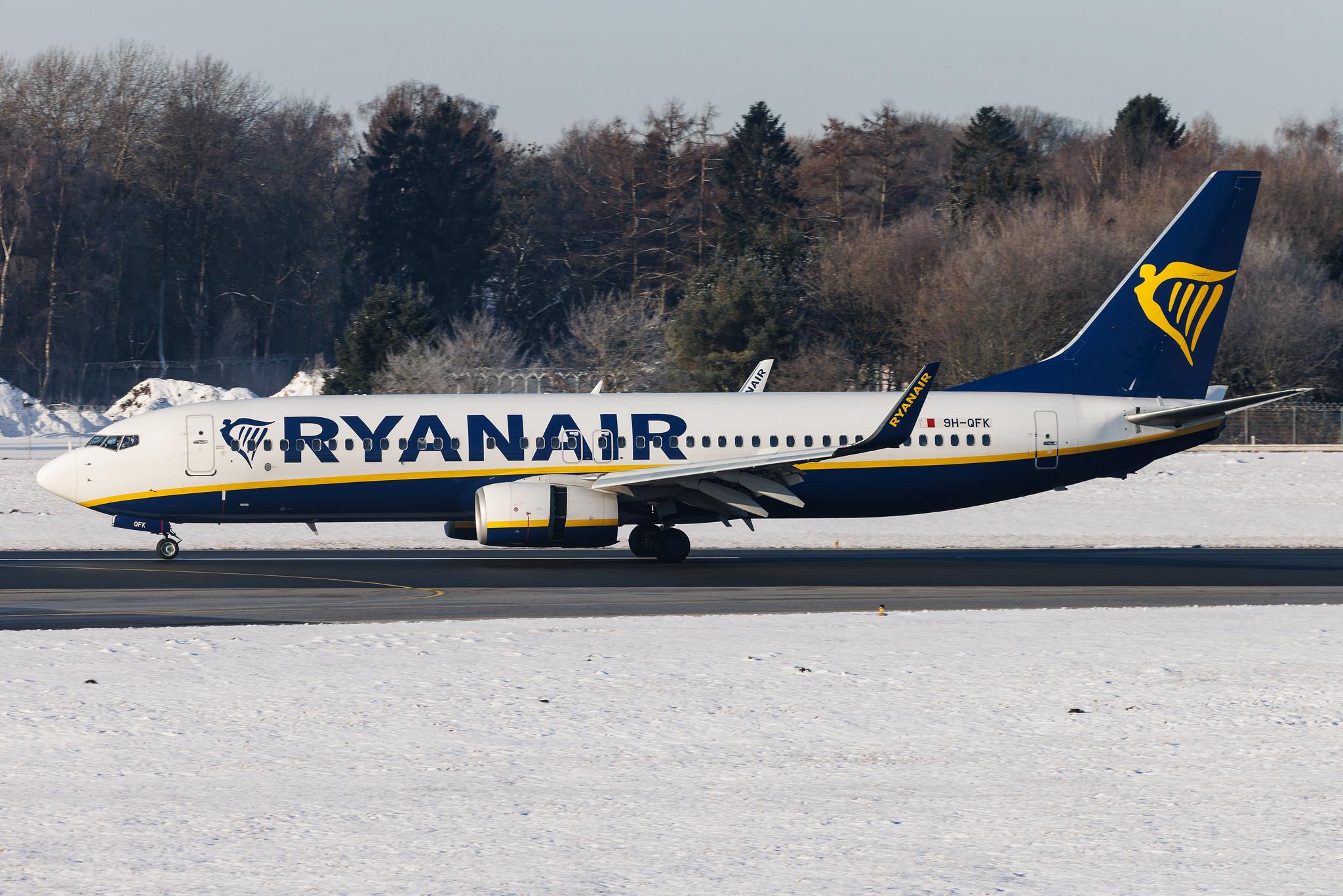 Hamburg Airport: Ryanair (FR / RYR) | Operator: Malta Air | Boeing 737-8AS B738 | 9H-QFK | MSN 44779