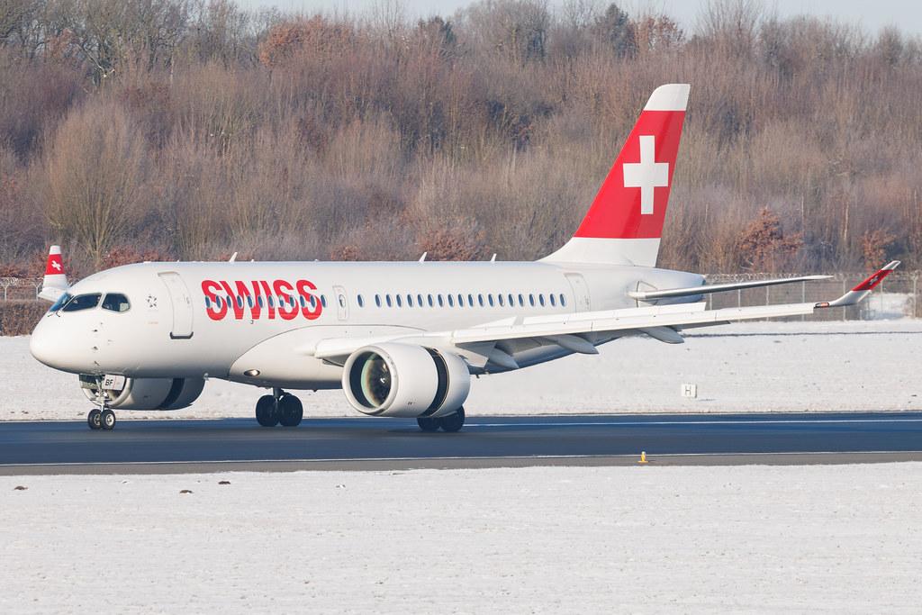 Hamburg Airport: Swiss (LX / SWR) | Airbus A220-100 BCS1 | HB-JBF | MSN 50015