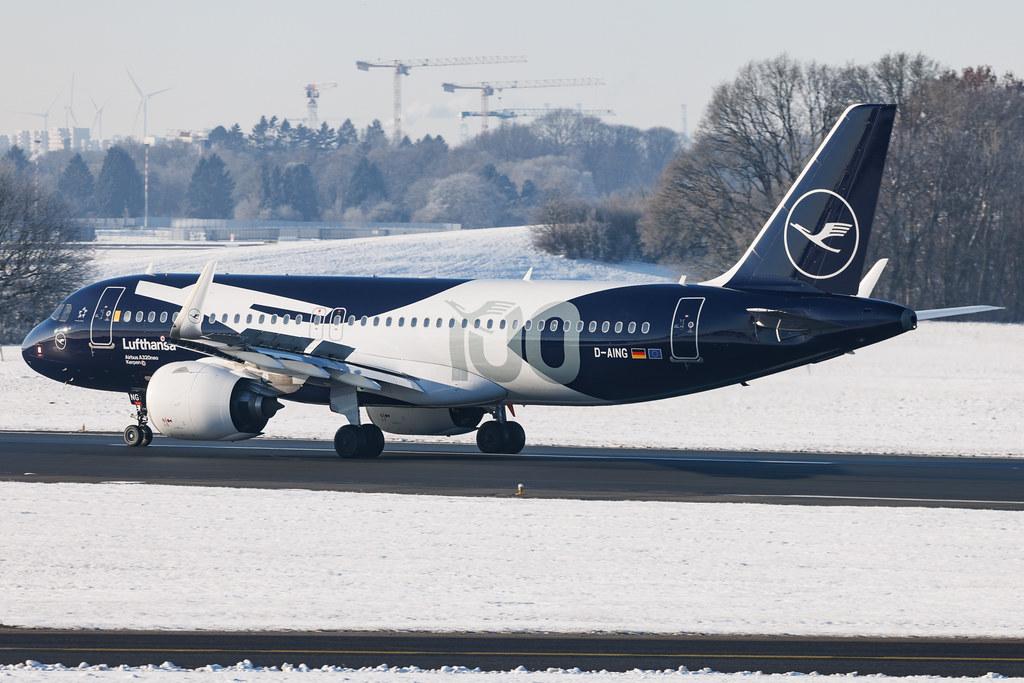 Hamburg Airport: Lufthansa (LH / DLH) | Livery: 100th Anniversary Livery | Airbus A320-271N A20N | D-AING | MSN 7588