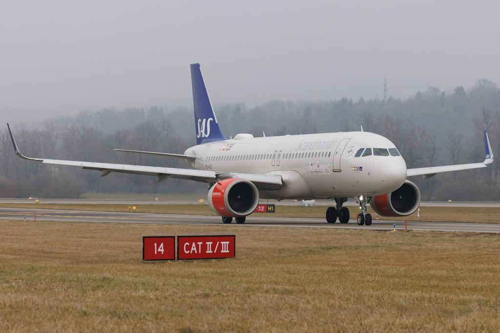 Flughafen Zürich: SAS (SK / SAS) | Airbus A320-251N A20N | SE-ROC | MSN 07723