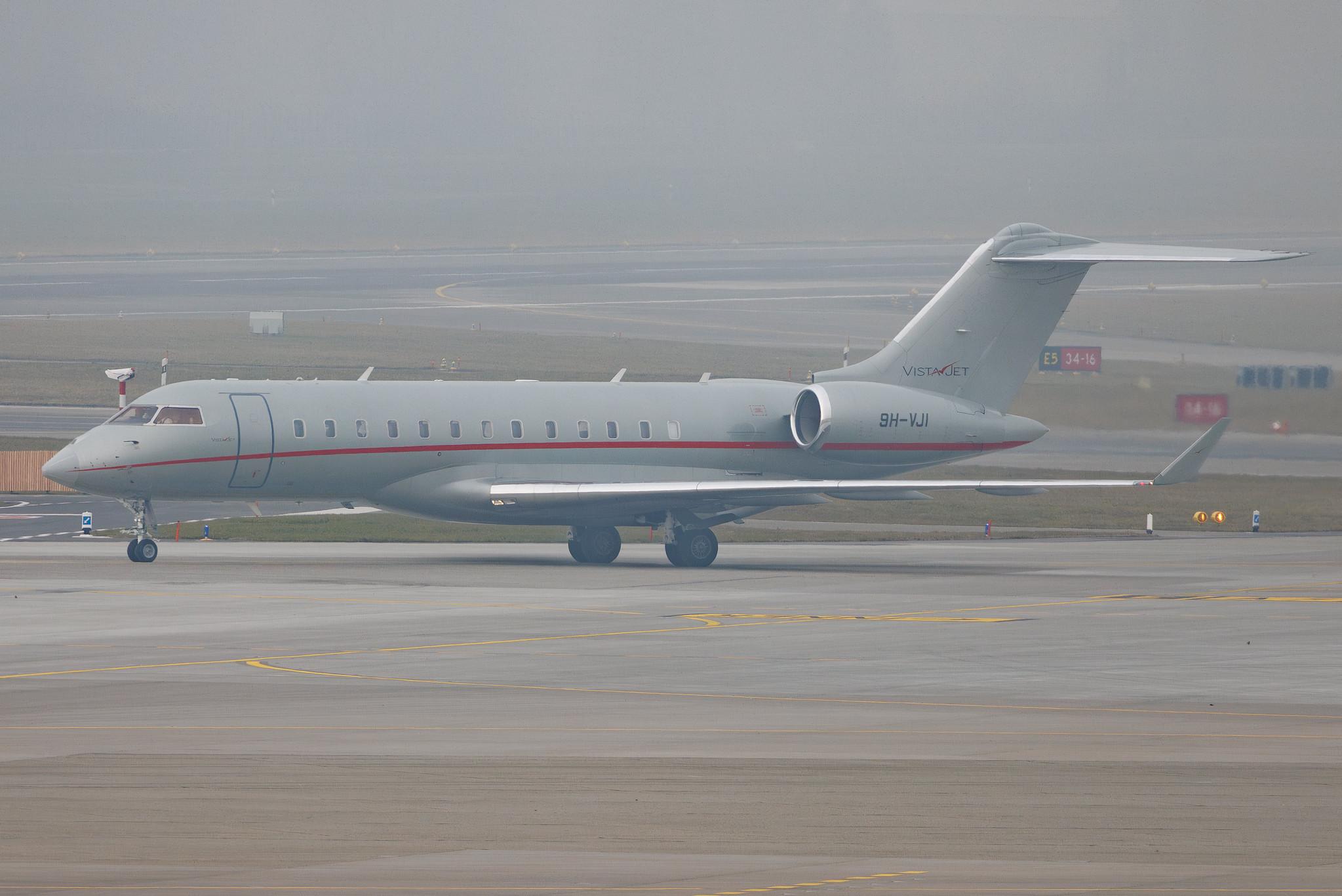 Flughafen Zürich: VistaJet (VJT) | Bombardier Global 6000 GLEX | 9H-VJI | MSN 9593