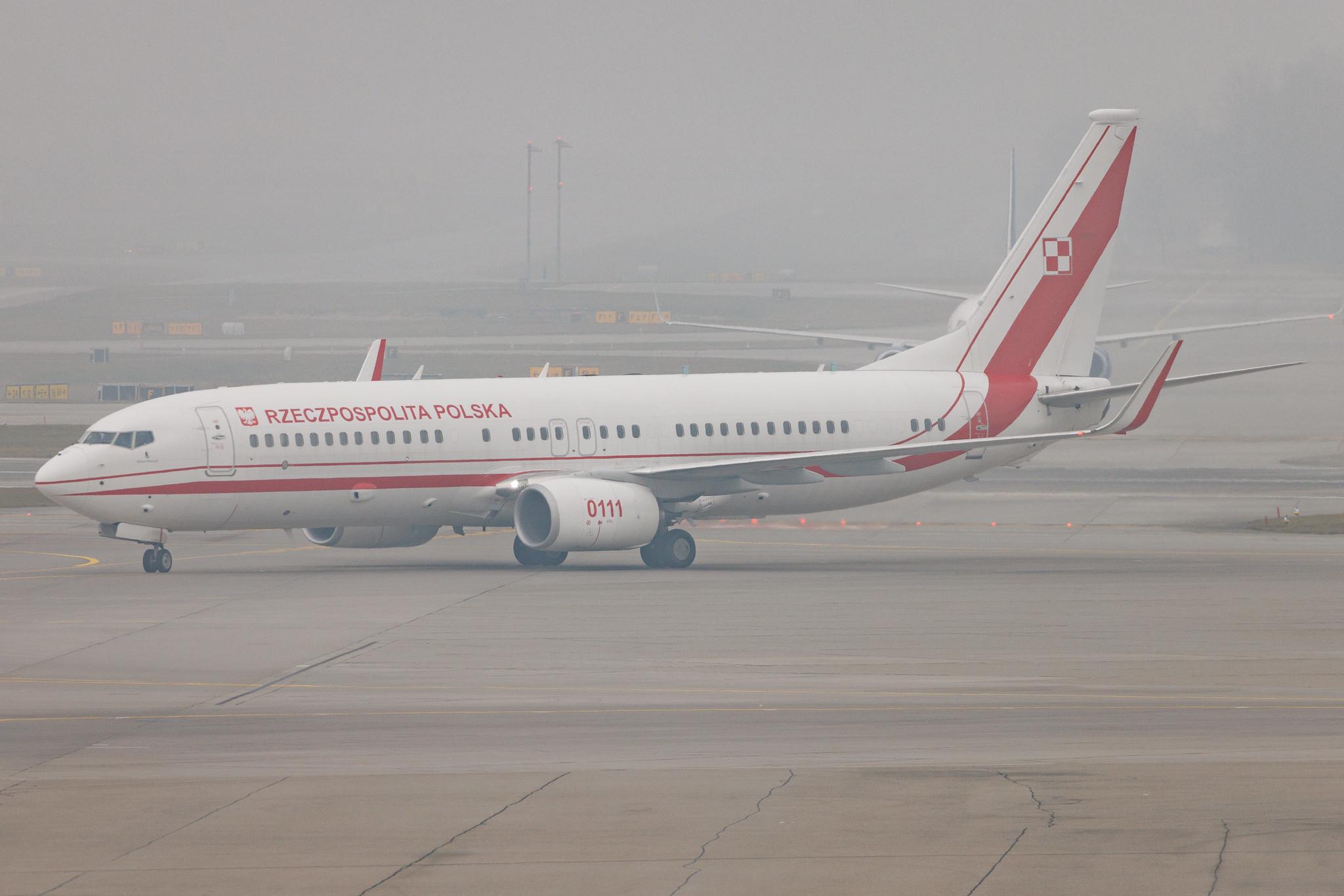 Flughafen Zürich: Polish Government | Boeing 737-8TV(WL) BBJ2 B738 | 0111 | MSN 64927 / 7152