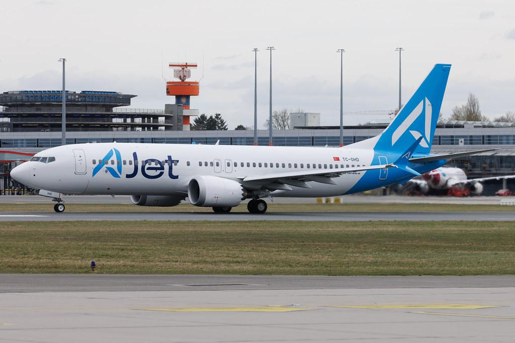 Hamburg Airport: AJet (VF / TKJ) |  Boeing 737 MAX 8 B38M | TC-OHD | MSN 66414