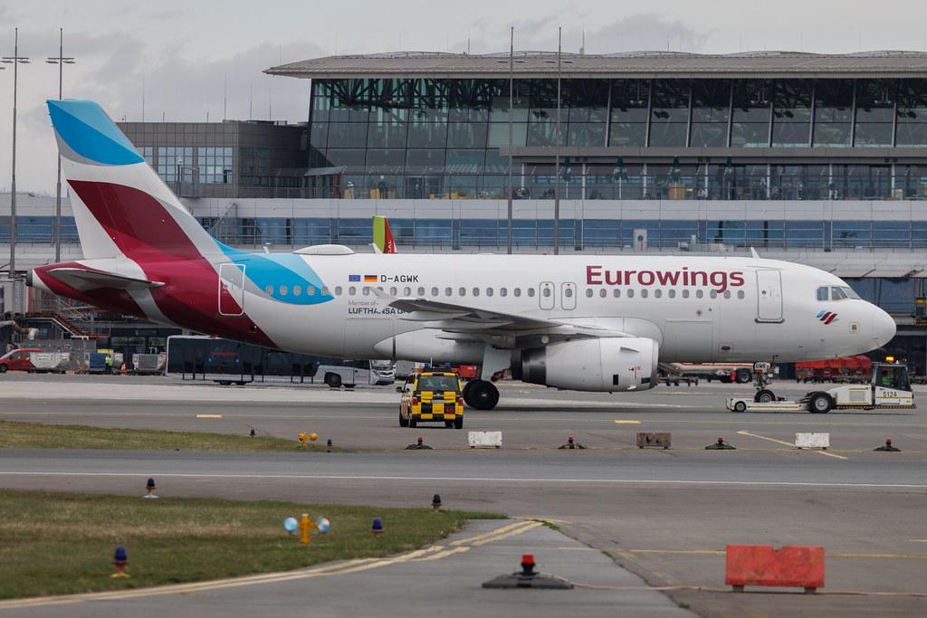 Hamburg Airport: Eurowings (EW / EWG) | Airbus A319-132 A319 | D-AGWK | MSN 3500