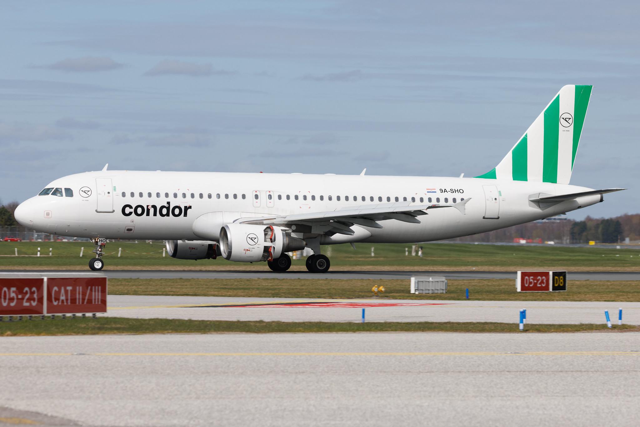 Hamburg Airport: Condor (DE / CFG) | Operator: Fly Air41 | Airbus A320-214 A320 | 9A-SHO | MSN 03840