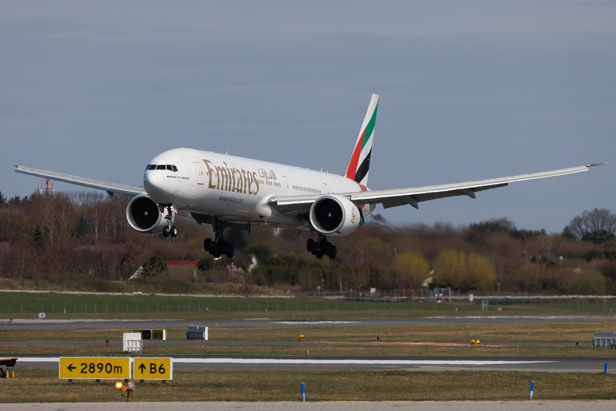 Hamburg Airport: Emirates (EK / UAE) | Boeing 777-31H(ER) B77W | A6-EQA | MSN 42346