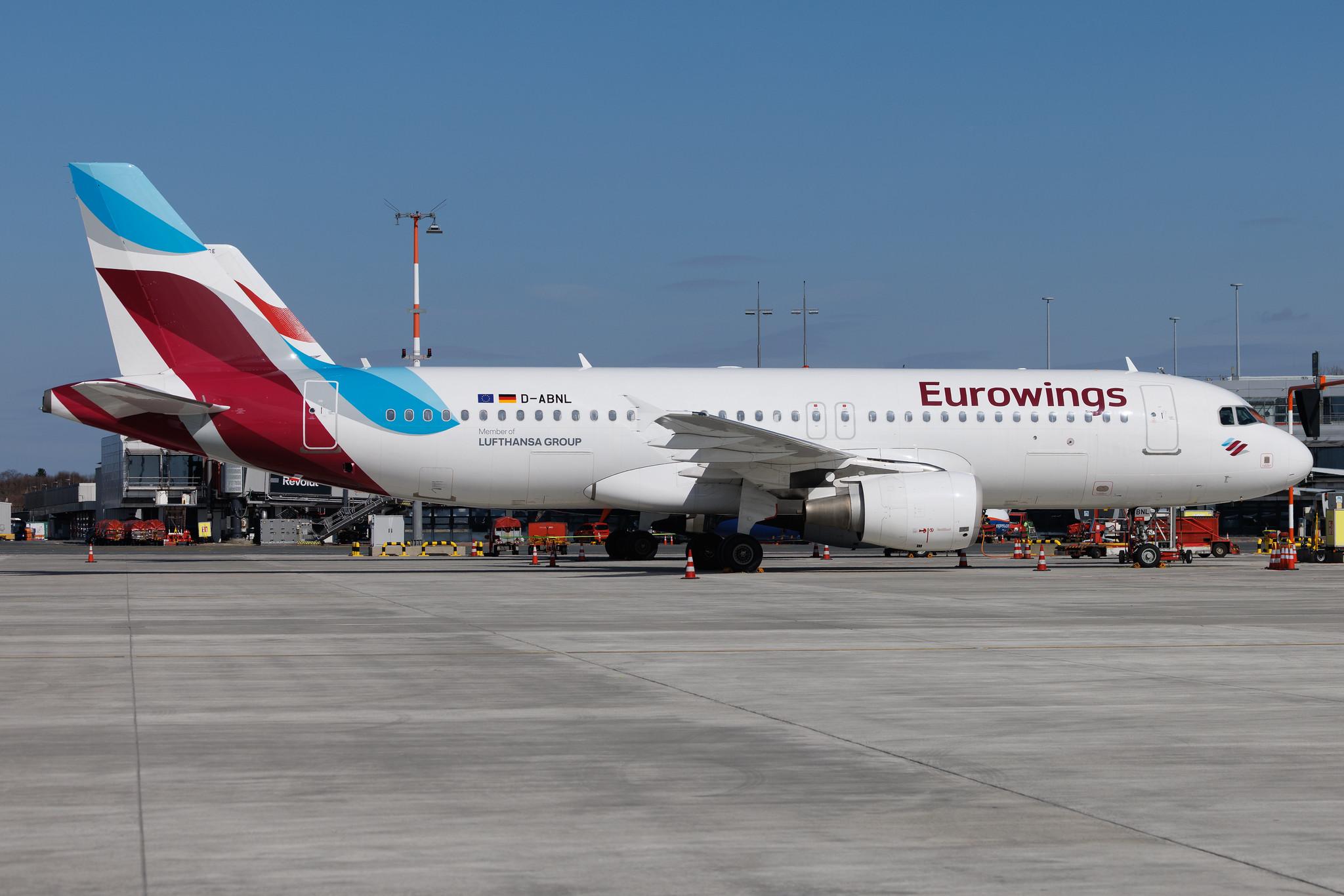 Hamburg Airport: Eurowings (EW / EWG) | Airbus A320-214 A320 | D-ABNL | MSN 1852