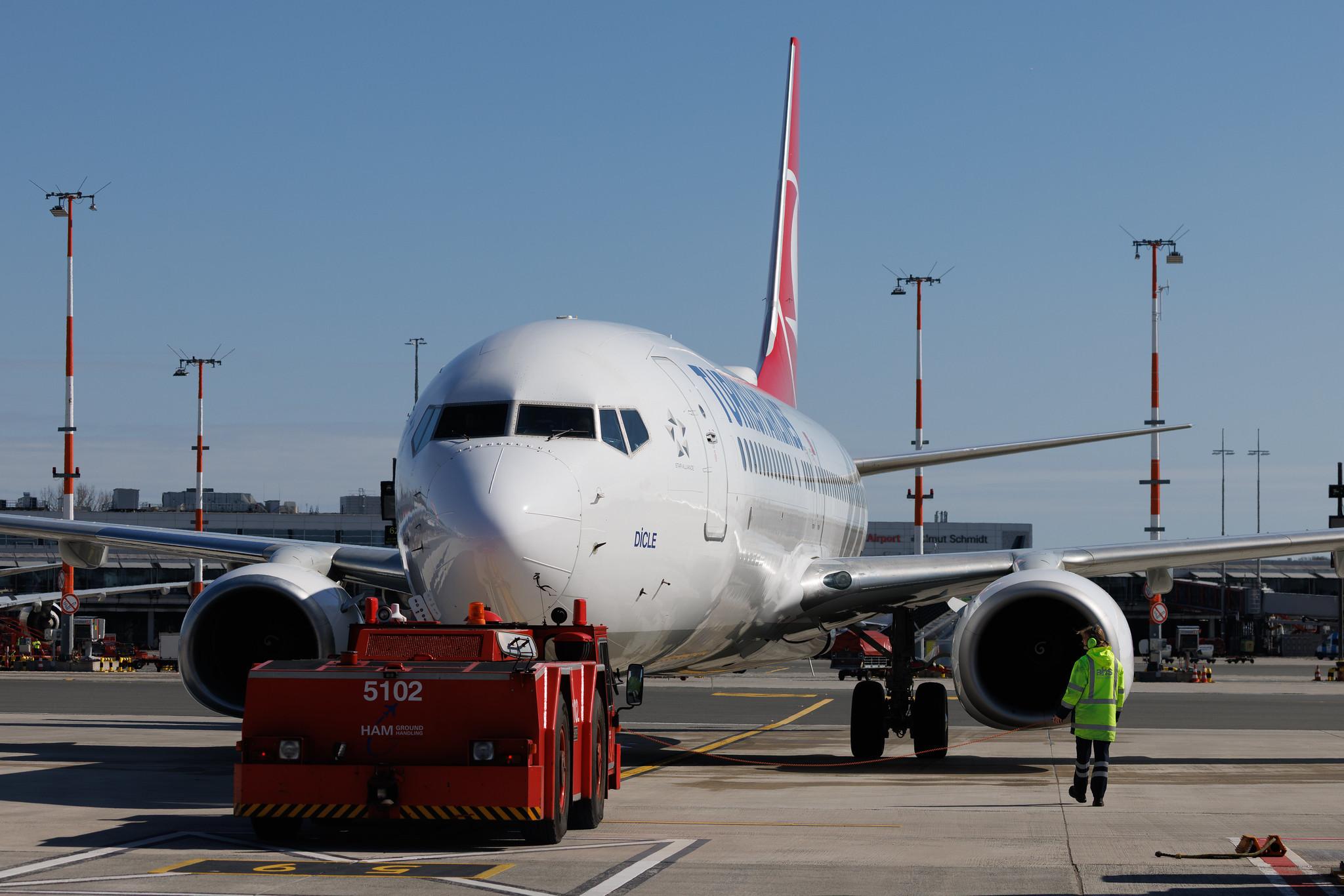 Hamburg Airport: Turkish Airlines (TK / THY) | Boeing 737-8F2 B738 | TC-JHP | MSN 42000