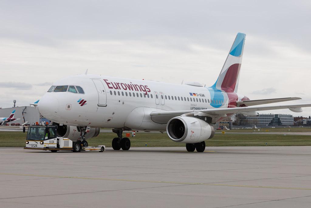Hamburg Airport: Eurowings (EW / EWG) | Airbus A319-132 A319 | D-AGWK | MSN 3500