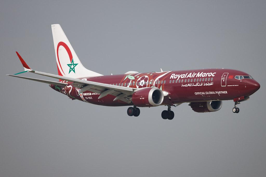 Paris Orly Airport: Royal Air Maroc (AT / RAM) | Livery: AFCON 2025 Livery | Boeing 737 MAX 8 B38M | CN-MAX | MSN 60008