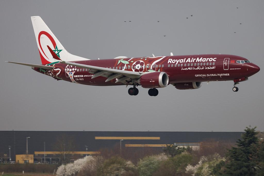 Paris Orly Airport: Royal Air Maroc (AT / RAM) | Livery: AFCON 2025 Livery | Boeing 737 MAX 8 B38M | CN-MAX | MSN 60008