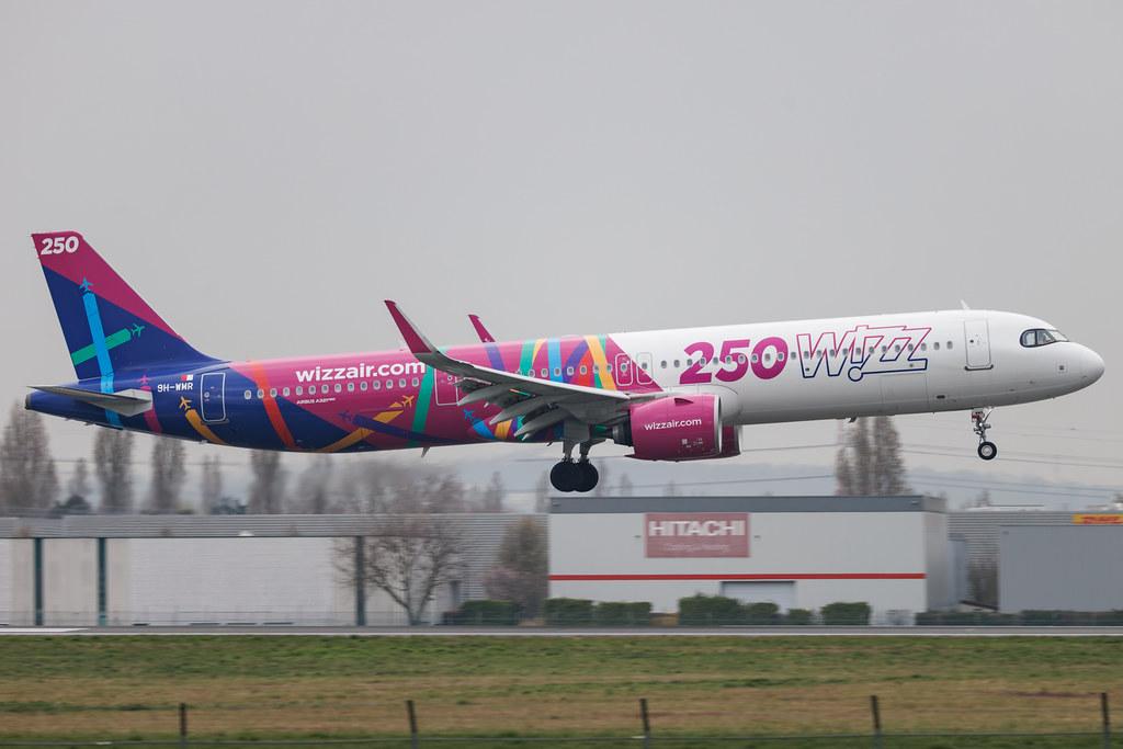 Paris Orly Airport: Wizz Air (W6 / WZZ) | Livery: 250th Aircraft Livery | Operator: Wizz Air Malta | Airbus A321-271NX A21N | 9H-WMR | MSN 12932