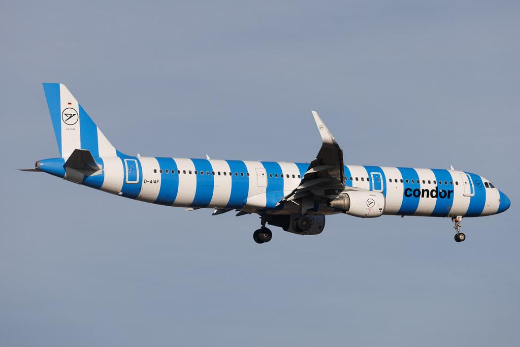 Frankfurt Airport: Condor (DE / CFG) |  Livery: Blue Sea Livery |  Airbus A321-211 A321 | D-AIAF | MSN 6459
