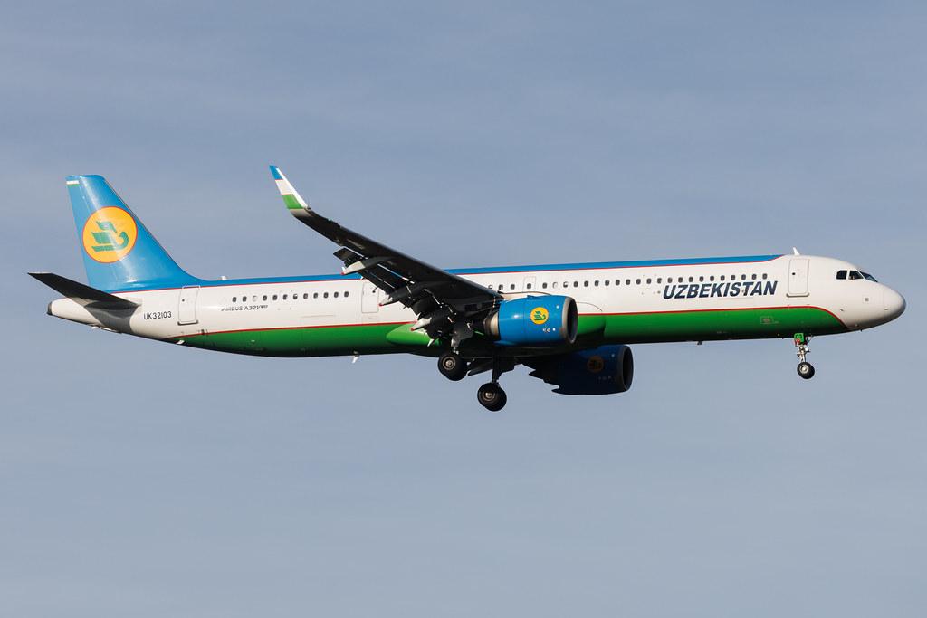 Frankfurt Airport: Uzbekistan Airways (HY / UZB) | Airbus A321-253NX(LR) A21N | UK32103 | MSN 10676