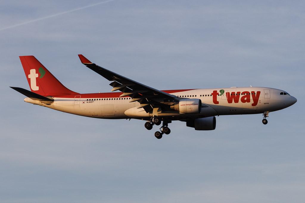 Frankfurt Airport: T'Way Air (TW / TWB) | Operator: Korean Air | Airbus A330-223 A332 | HL8227 | MSN 1200