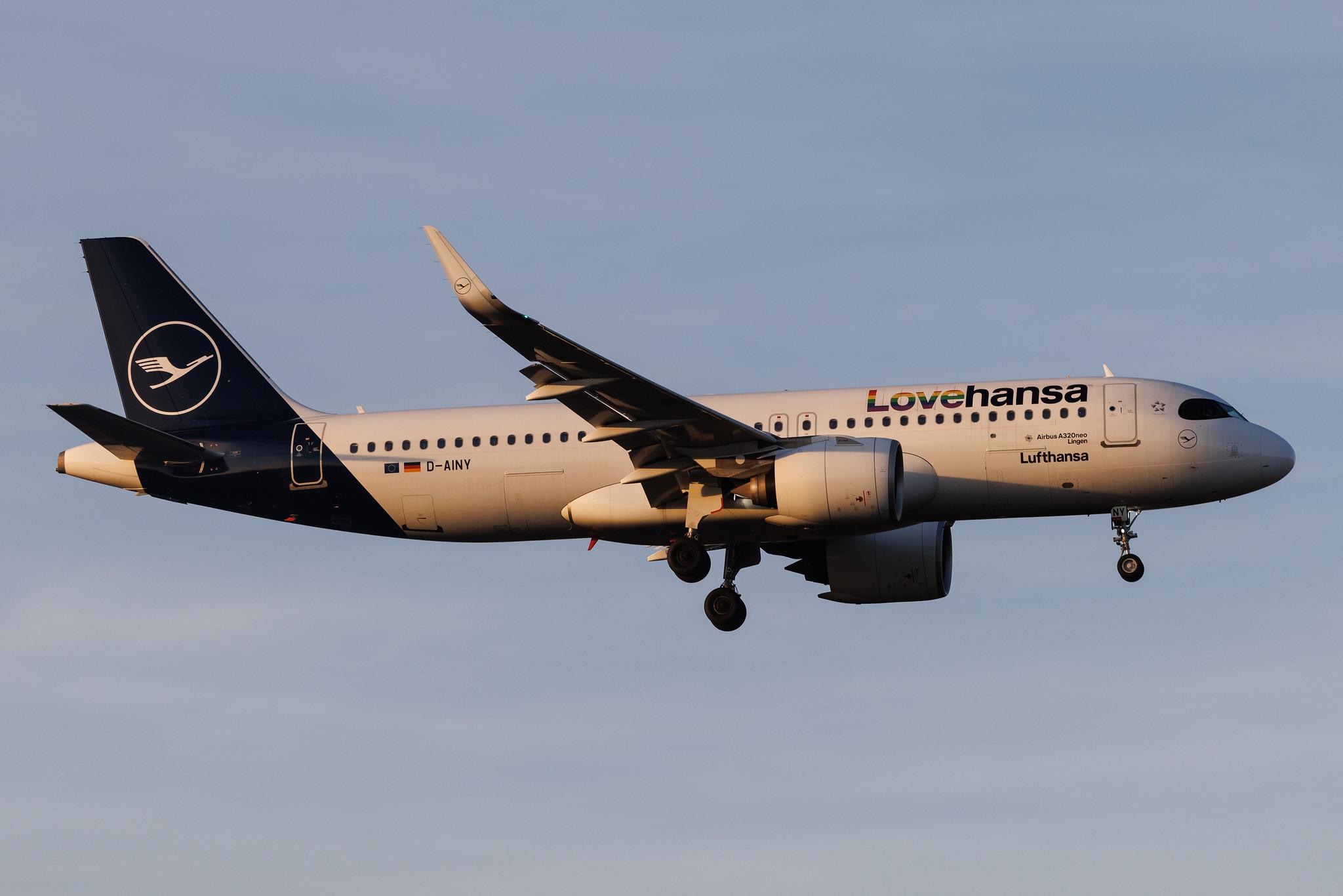 Frankfurt Airport: Lufthansa (LH / DLH) | Livery: Lovehansa Livery | Airbus A320-271N A20N | D-AINY | MSN 9453