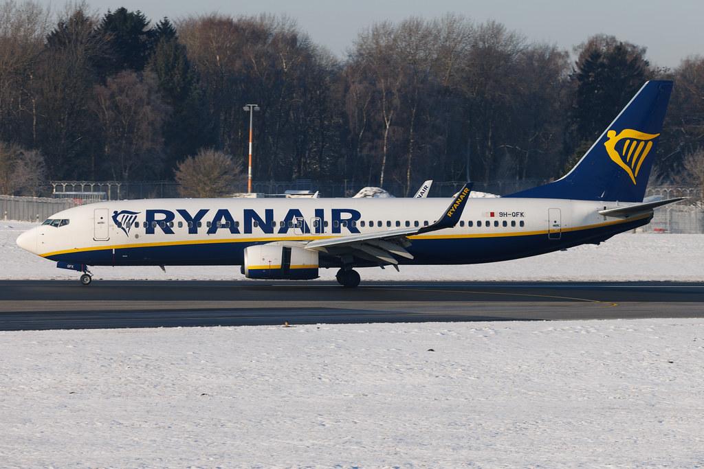 Hamburg Airport: Ryanair (FR / RYR) | Operator: Malta Air | Boeing 737-8AS B738 | 9H-QFK | MSN 44779