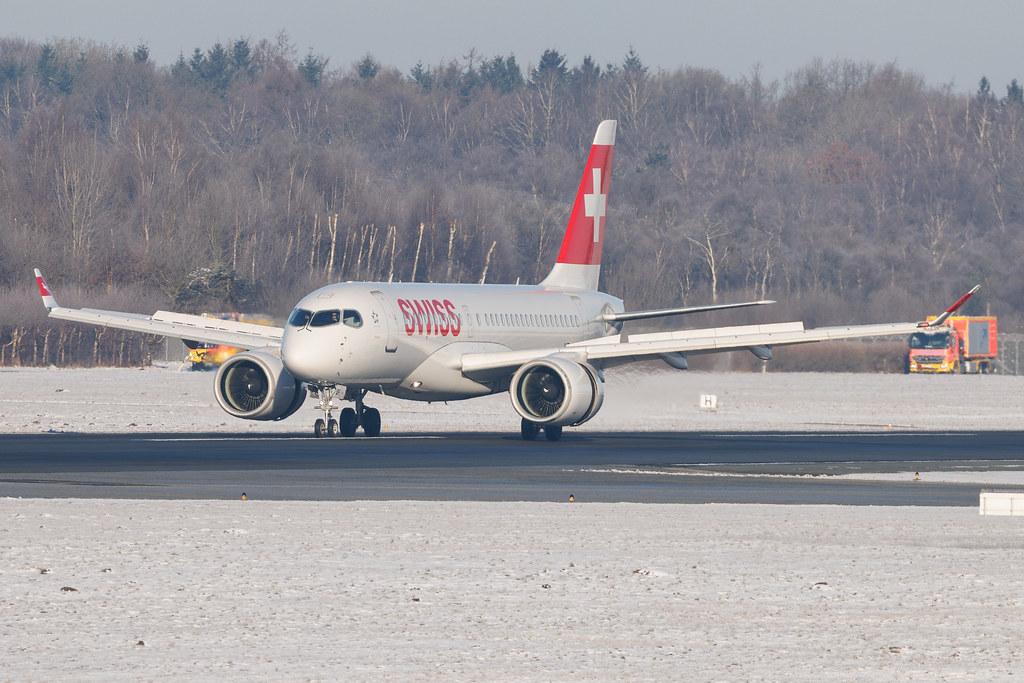 Hamburg Airport: Swiss (LX / SWR) | Airbus A220-100 BCS1 | HB-JBF | MSN 50015