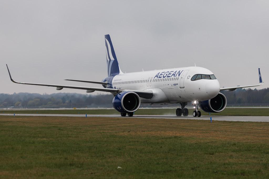 Hamburg Airport: Aegean Airlines (A3 / AEE) | Airbus A320-271N A20N | SX-NEI | MSN 11338