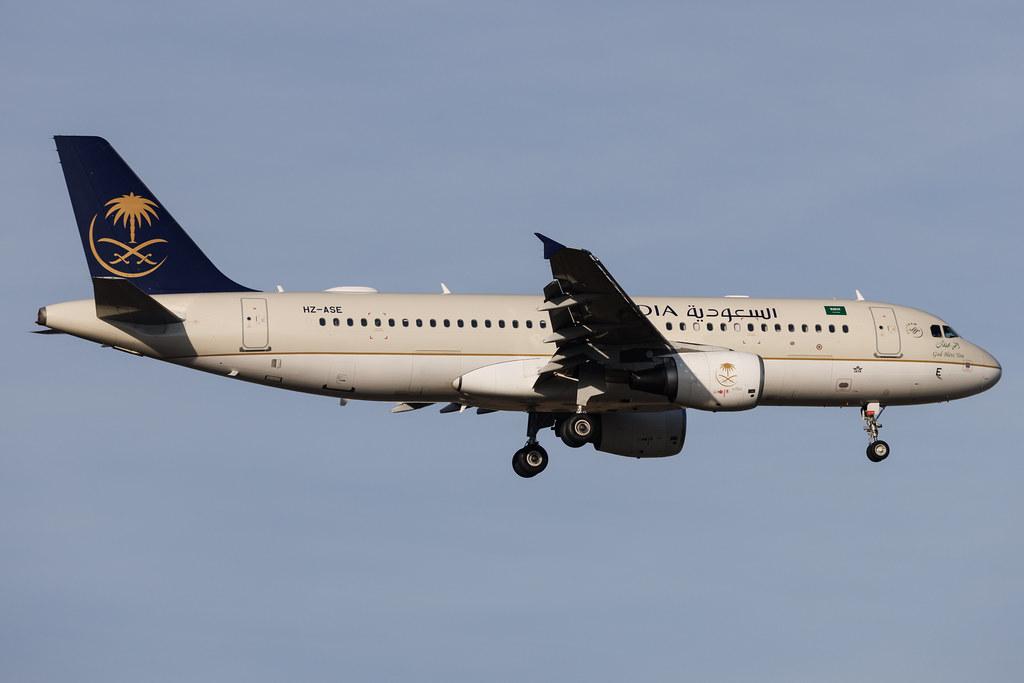 Frankfurt Airport: Saudia (SV / SVA) | Operator: Saudi Arabian Airlines | Airbus A320-214 A320 | HZ-ASE | MSN 4408